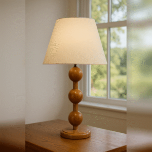 Classic Wooden Bedside Lamp